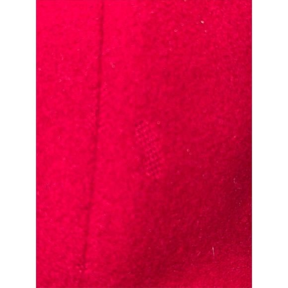 Vintage Pendleton Red Virgin Wool Women’s Cape Coat Sz Small Black Buttons - Picture 11 of 13